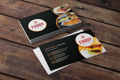 Restaurant Business Card | Restaurant business cards, Cafe business ...