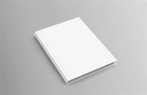 Libro De Tapa Dura En Gris Vector Premium