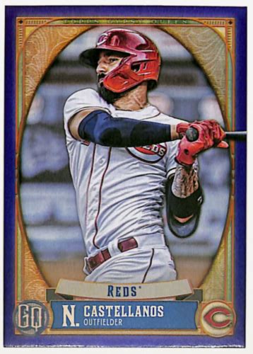 2021 Topps Gypsy Queen 140 Nick Castellanos Indigo 250 Cincinnati