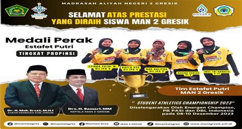 Tim Atletik Putri MAN 2 Gresik Melaju Ke Tingkat Nasional Setelah Raih