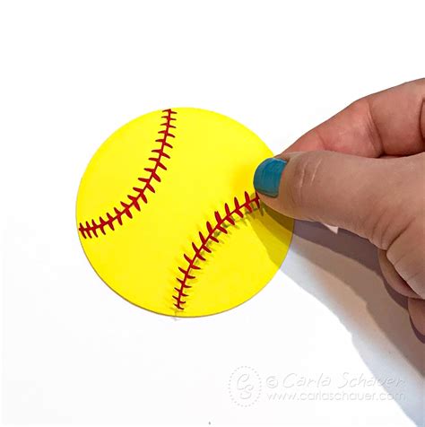 Softball Craft Make A Softball Bag Tag Carla Schauer Designs Free