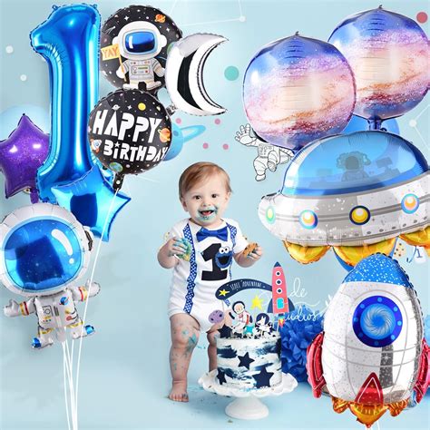 Tmcce Globos De Aluminio Con Tem Tica Espacial Para Decoraci N De