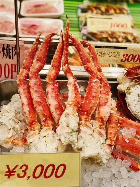 King Crab Kuromon Market Osaka Japan Osaka Japan Food Culture