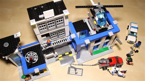 Lego City 60047 Police Station Lego Speed Build Review Youtube