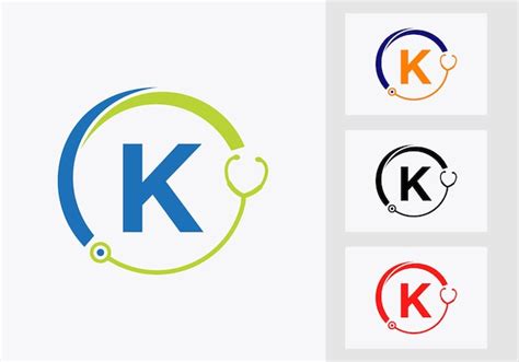 Premium Vector Letter K Healthcare Symbol Doctor And Medical Logo