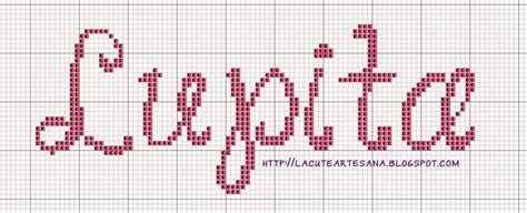 La Cute Artesana Lupita En Punto De Cruz Cross Stitch Embroidery