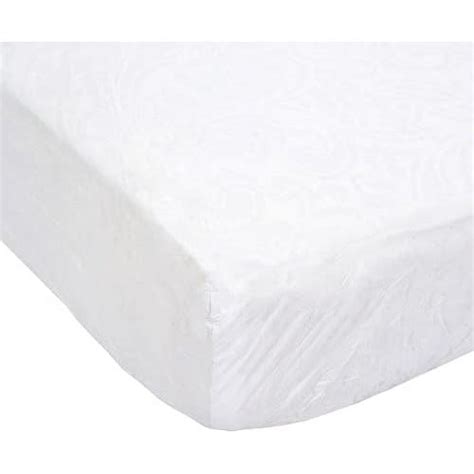 Waterproof Vinyl Mattress Protector And Cover Contoured Fitted White Mattress Cover Sheet 1