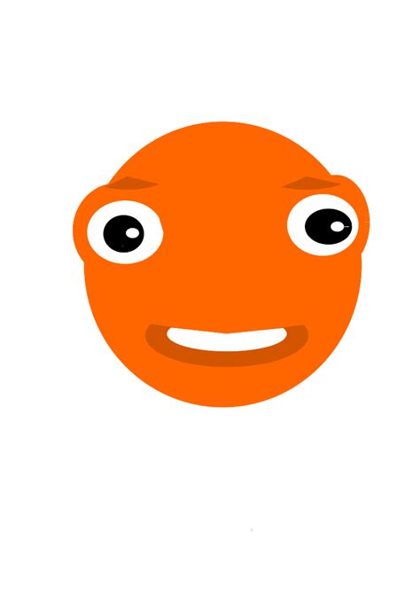 Vector clip art of circle faced character | Public domain vectors