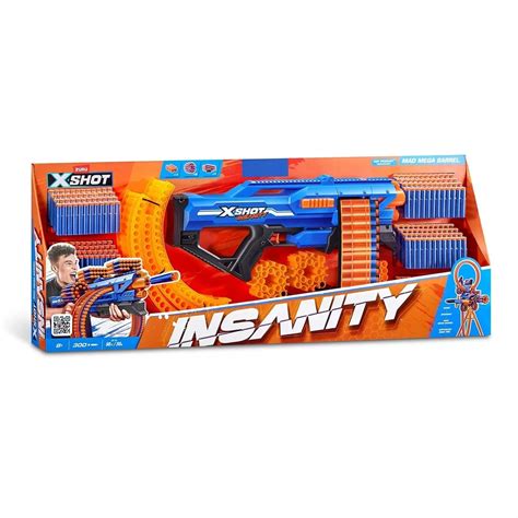 X Shot Lock Attack Insanity Mega Barrel Blaster With 72 Dart Capacity