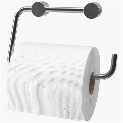 Toilet Roll Holder With Paper 3d Model 24 3ds Blend C4d Fbx Max Ma Lxo Obj Free3d