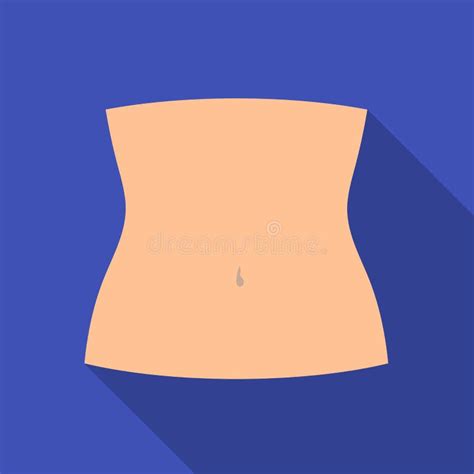 Abdomen Icon In Cartoonblack Style Isolated On White Background Part