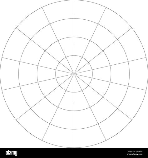 Polar rejilla circular malla Gráfico circular elemento de gráfico