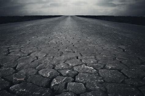 Premium Ai Image Dramatic Dark Gray Asphalt Road Texture Captured In