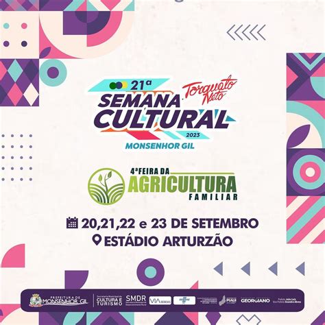 21ª Semana cultural torquato neto Monsenhor Gil se prepara para uma