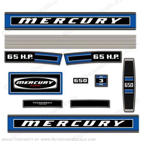 Mercury Hp Outboard Engine Decals