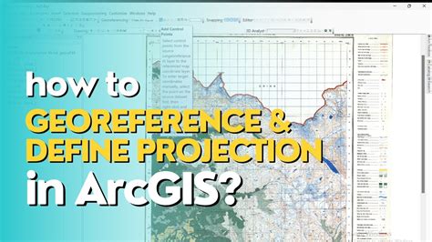 How To Georeference And Define Projection In Arcgis Youtube