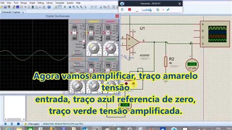 Amplificador Operacional Simulação Proteus Youtube