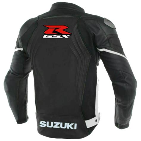 Suzuki Gsxr Black Motorcycle Leather Jacket Maker Of Jacket