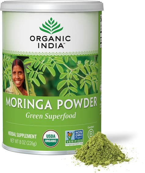 Amazon Organic India Moringa Powder Moringa Oleifera Leaf Herbal