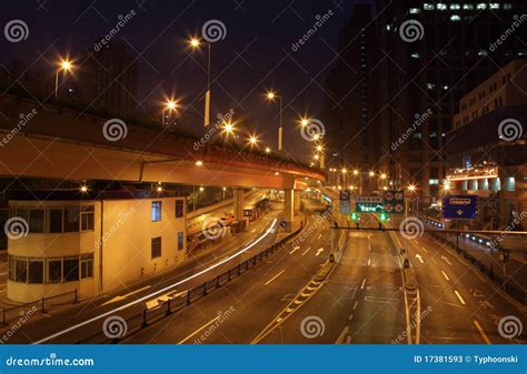 Street at Night in Shanghai Stock Image - Image of asia, city: 17381593