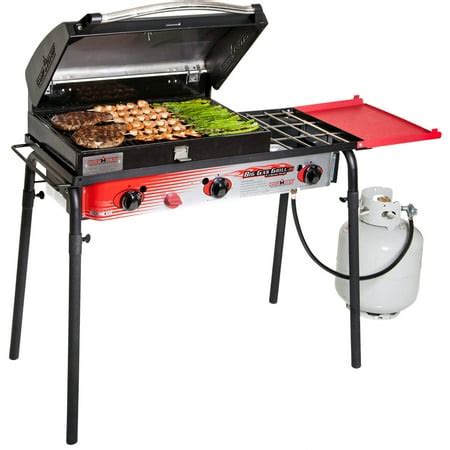 Camp Chef Big Gas Grill, 3 Burner Stove, Professional BBQ Grill Box ...