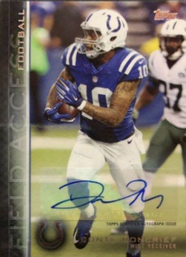 2015 Topps Donte Moncrief Football Autographed Trading Card