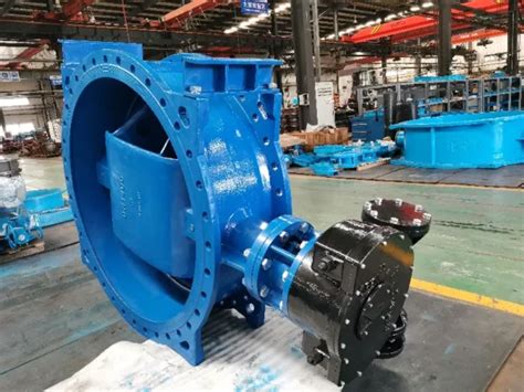 China Double Offset Butterfly Valve Dn Worm Gear Ductile Iron