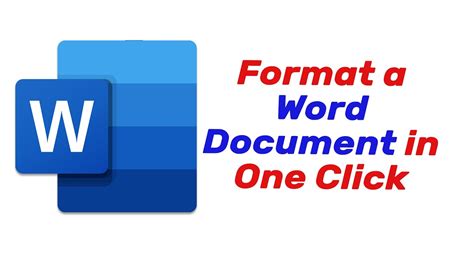 How To Format A Word Document In One Click Using Macros YouTube