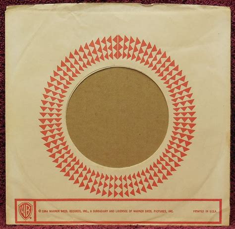 45 Rpm Generic Record Company Sleeves Page W