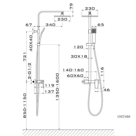 Syst Me De Douche Mural Trois Fonctions Pommeau Douchette