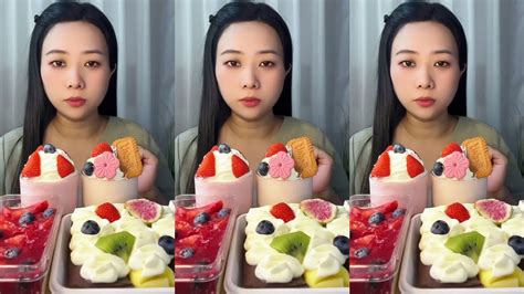 Asmr🍰eating Cream Cake In Paper Cup🍰 Soft And Waxy Sound 크림 케ց 먹방 Mukbang Satisfaction Youtube