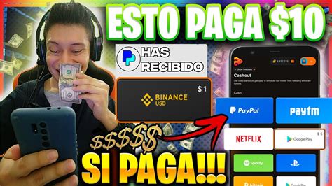 CÓMO Ganar Dinero Por INTERNET 10 usd Apps PAGANDO Por PAYPAL