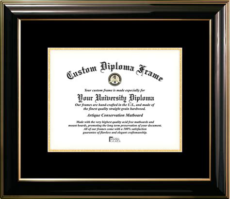 8.5 x 11 Classic Certificate Frame with Black & Gold Mats - Walmart.com