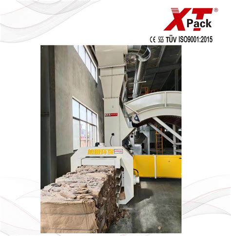 Automatic Pushing Bales Horizontal Baler For Waste Paper Cardboard