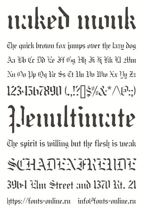 Naked Monk Font