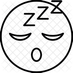 Sleepy Emoji Emoji Icon - Download in Line Style