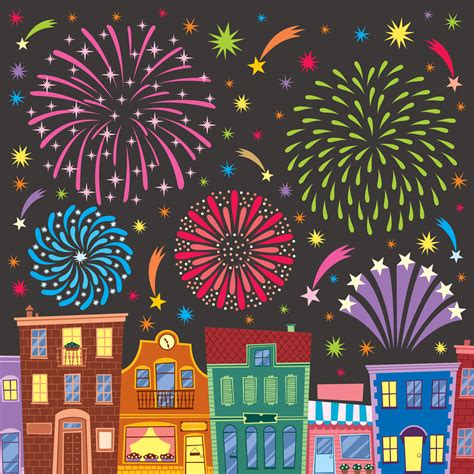 Fireworks Cartoon Background 35509804 Vector Art at Vecteezy