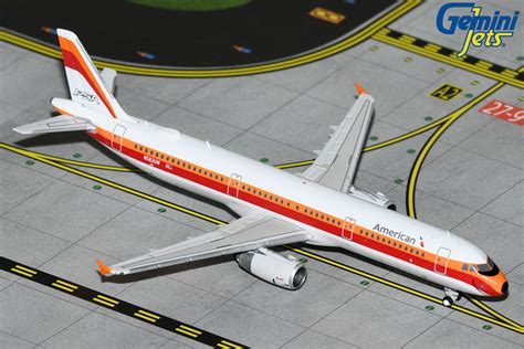 Gemini Jets GJAAL2256 Airbus A321 American PSA Heritage Livery