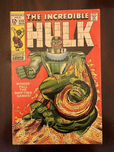 The Incredible Hulk 113 1969 High Grade Comic Books Silver Age