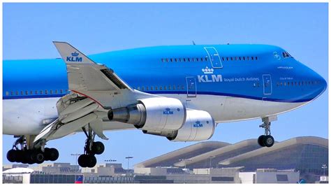 [4k] Klm Boeing 747 406 M Lax Arrival Plane Spotting June 2019 Youtube