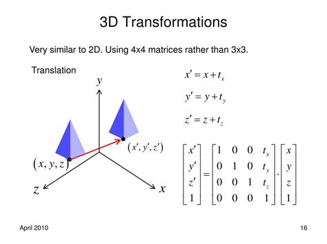 Ppt Geometric Transformations For Computer Graphics Powerpoint