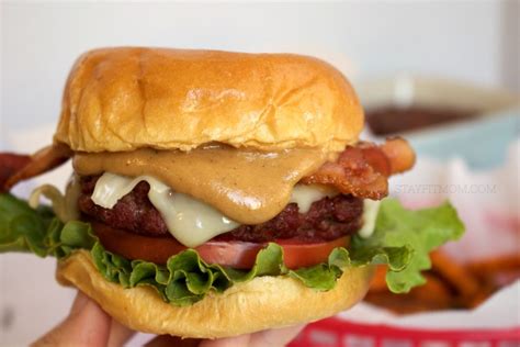 Bacon Peanut Butter Burger Stay Fit Mom