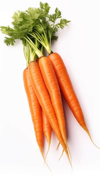 Premium Photo Fresh Carrots On White Background Closeup