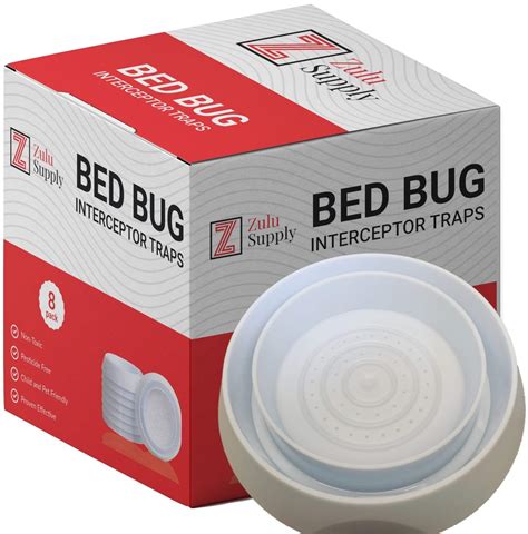 Buy Zulu Supply Bed Bug Interceptors White Traps 8 Pack Bedbug