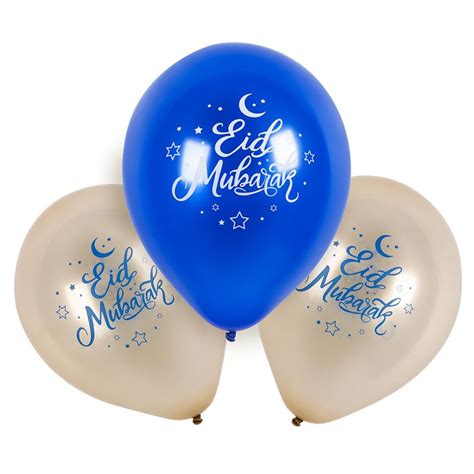 Grossiste Ballons En Latex Eid Mubarak Double Face Cm R Serv