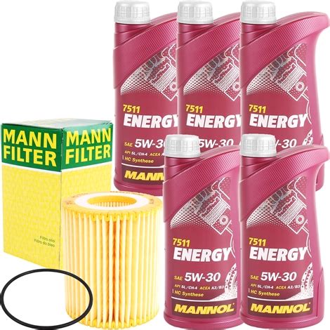 Mann Filter Lfilter Mannol W Energy X Liter Autoteile Werkzeuge De