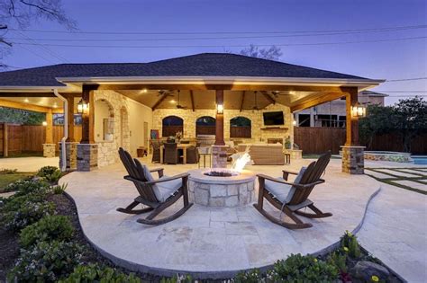 Expanded Outdoor Living Area In Houston Texas Custom Patios