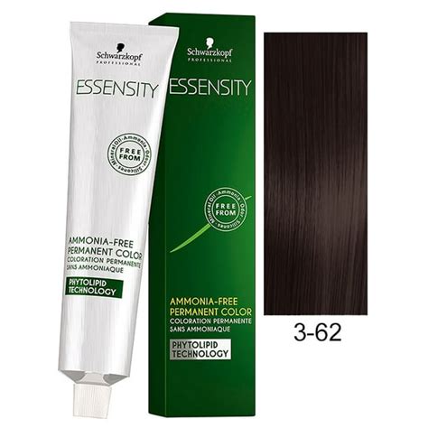 Schwarzkopf Professional Essensity Hair Color 3 62 Dark Brown Auburn Ash