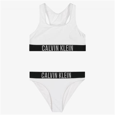 Calvin Klein Weißer Bikini für Mädchen Childrensalon Outlet