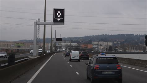 Voies de covoiturage sur la M6 M7 à Lyon les radars activés les